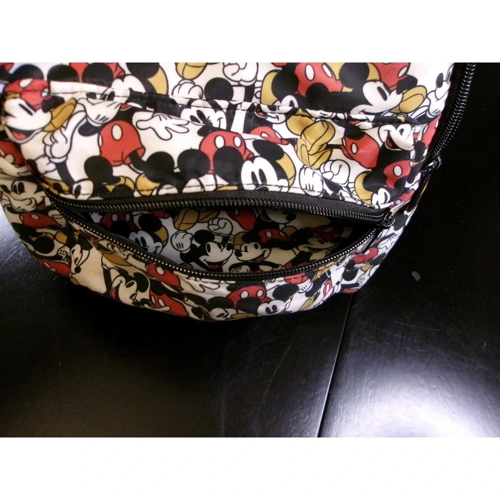 Disney Mickey Mouse Mini Backpack Bioworld All‎ Over Print White Black Red Bag